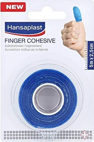 Hansaplast Selbsthaftender Fingerverband blau,  2.5cm x 5m,     1 Stück