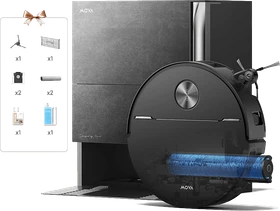 Mova Z70 Ultra Roller Complete Saug-/Wischroboter schwarz/naturstein inkl. Absaug-/Reinigungsstation
