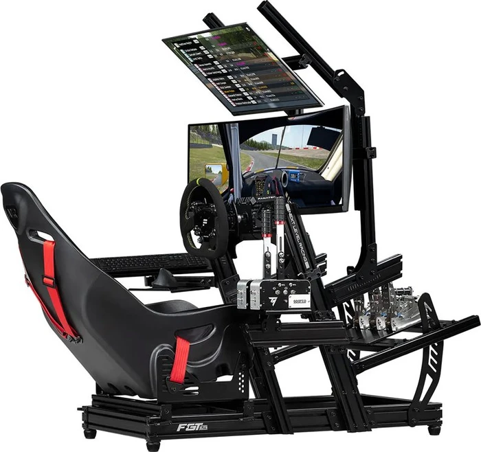 Next Level Racing F-GT Elite Lite Simulator Cockpit, Front & Side Mount Edition