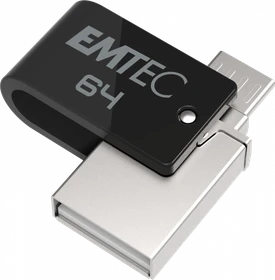 Emtec T262B Mobile & Go 64GB, USB-A + USB Micro-B, USB 2.0