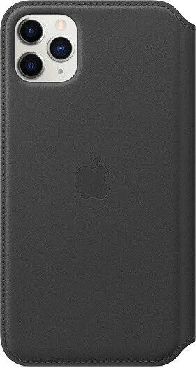 Apple Leder Folio Case für iPhone 11 Pro Max schwarz