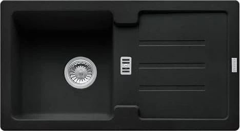 Franke Strata STG 614-78 Einbau Becken reversibel mit Ablauffernbedienung black matt