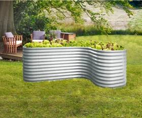 Vitavia Curve 858 Hochbeet silber