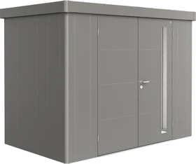 Biohort Neo 1C Gerätehaus mit Doppeltür quarzgrau-metallic