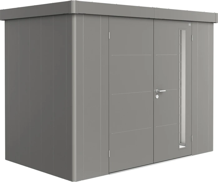 Biohort Neo 1C Gerätehaus mit Doppeltür quarzgrau-metallic