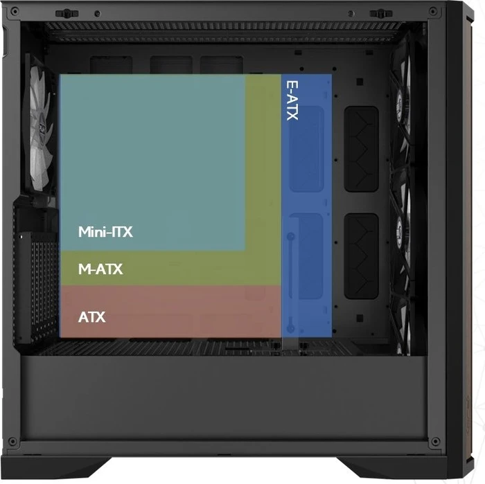 Raijintek Agos Max MS4 White, Glasfenster