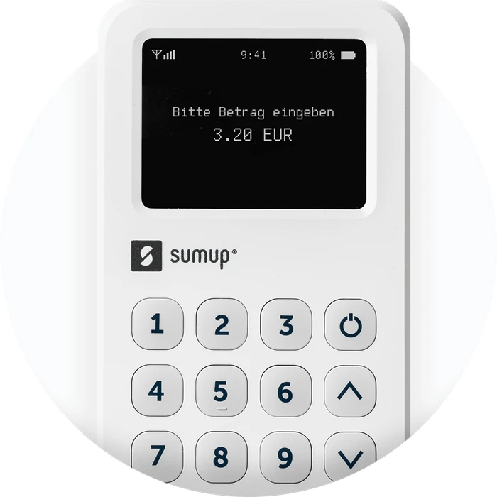 SumUp 3G+WIFI Bezahlterminal weiß, Payment Kit inkl. Bondrucker