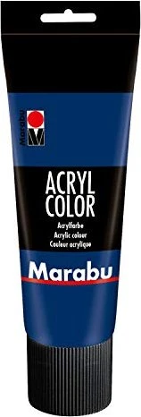 Marabu Acryl Color Acrylfarbe, dunkelblau, 225ml