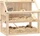 PawHut Hamsterkäfig aus Holz 3 Etagen, Nagarium Nagerkäfig mit klappbarem Deckel Laufrad, braun (D51-469V91ND)