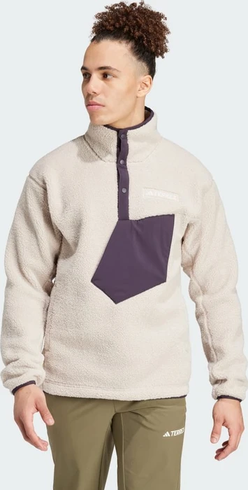 adidas Terrex Xploric High Pile Fleece Pullover wonder beige (Herren)