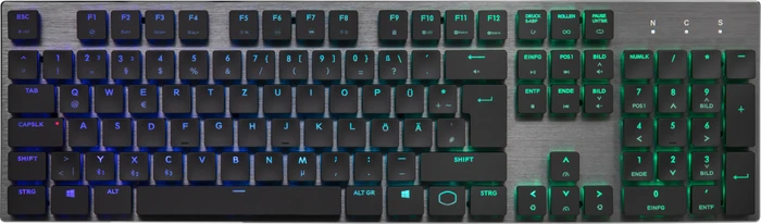 Cooler Master SK651, LEDs RGB, MX LOW PROFILE RGB RED, USB/Bluetooth, FR