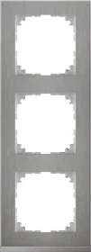 Merten M-Pure Rahmen 3fach, Edelstahl/aluminium