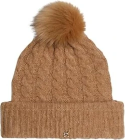 Tommy Hilfiger Alpaka Zopfmuster Beanie beige (Damen)