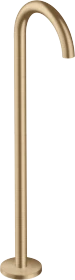 Hansgrohe Axor Uno Wanneneinlauf gebogen bodenstehend brushed bronze
