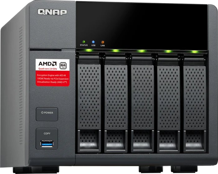 QNAP Turbo Station TS-563-2G, 2GB RAM, 2x RJ-45 1000Base-T, 5x USB-A 3.0