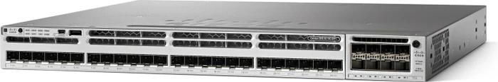Cisco Catalyst 3850 IP Services Rackmount 10G Managed Stacking Switch, 32x SFP+, 1x Erweiterungsslot, Bundle (1x)