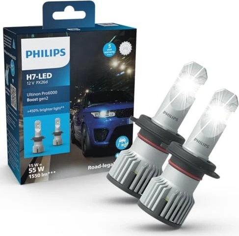 Philips Ultinon Pro6000 Boost gen2 H7-LED, 2er-Pack Box