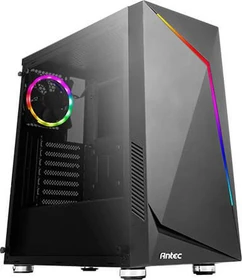 Antec NX300, schwarz, Glasfenster