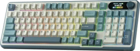 RK Royal Kludge S98, Sky Blue, 96%, hot-swap, RK Linear Cream, USB/Bluetooth, US