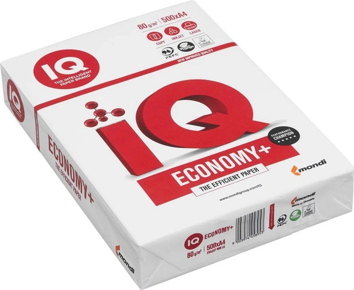 IQ Economy Kopierpapier weiß, A4, 80g/m², 500 Blatt