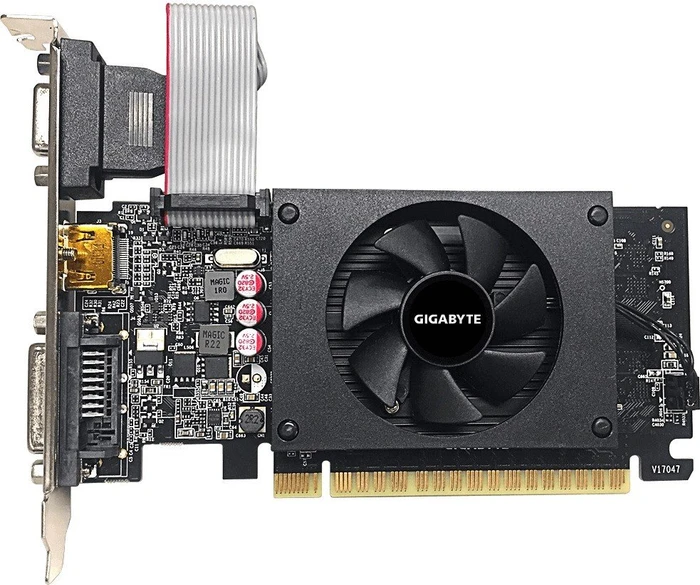 GIGABYTE GeForce GT 710, 2GB GDDR5, VGA, DVI, HDMI