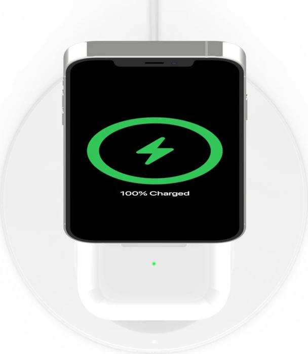 Belkin BoostCharge Pro 2-in-1 Wireless Charger Stand mit MagSafe weiß