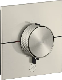 Hansgrohe Axor ShowerSelect ID eckig Thermostat für 1 Verbraucher und einen zusätzlichen Abgang edelstahl optic