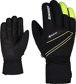 Ziener Gunar GTX Skihandschuhe black/poison yellow