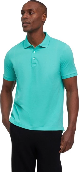 Falke Pima Poloshirt kurzarm aqua (Herren)