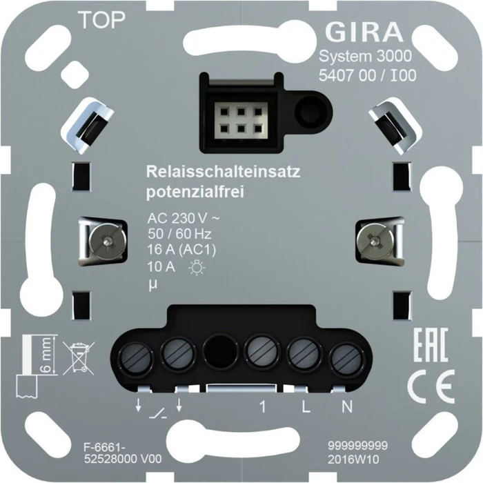 Gira System 3000 Relaisschalteinsatz potenzialfrei