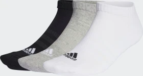 adidas Cushioned Low Cut Socken medium grey heather/white/black, 3 Paare