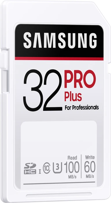 Samsung PRO Plus for Professionals R100/W60 32GB, UHS-I U3, Class 10
