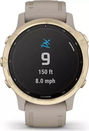Garmin Fenix 6S Pro Solar light gold/light sand