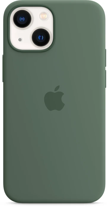 Apple Silikon Case mit MagSafe für iPhone 13 Mini Eukalyptus