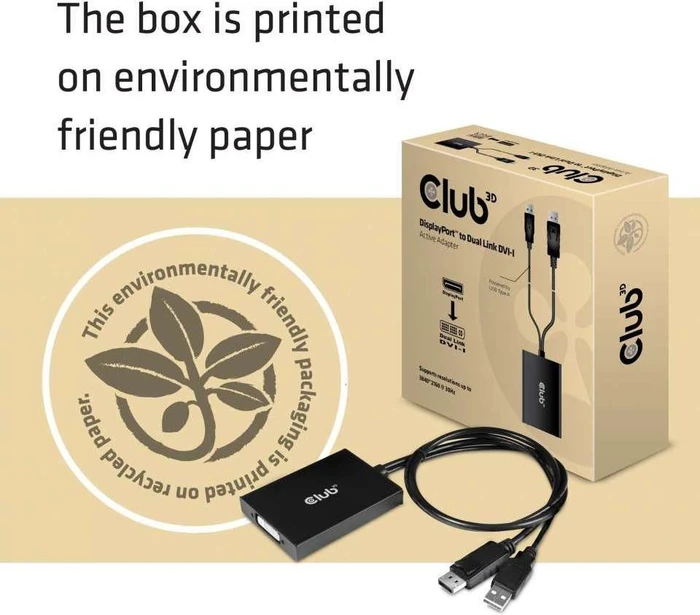 Club 3D aktiver DisplayPort/Dual-Link DVI Adapter, HDCP ON Version