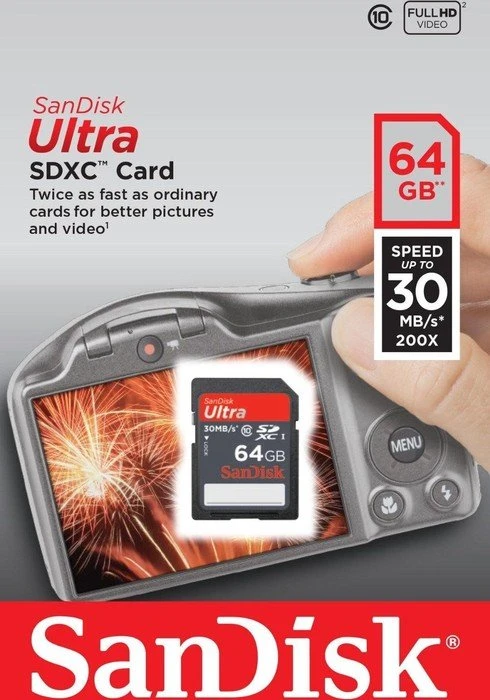 SanDisk Ultra R30 64GB, UHS-I, Class 10