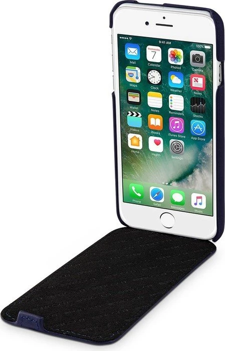 Stilgut UltraSlim Nappa für Apple iPhone 7 dunkelblau