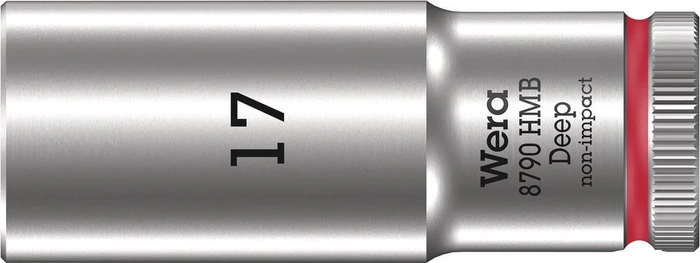 Wera 8790 HMB Deep Außensechskant Steckschlüssel 3/8", 17x64mm