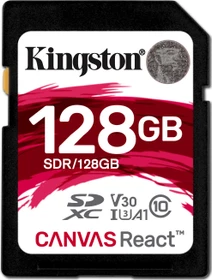 Kingston Canvas React R100/W80 128GB, UHS-I U3, Class 10
