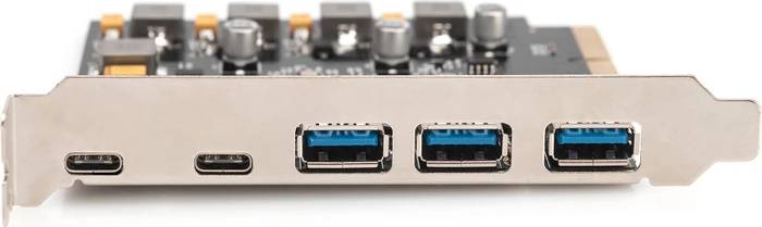 Digitus 2x USB-C 3.1, 3x USB-A 3.1, PCIe 2.0 x4