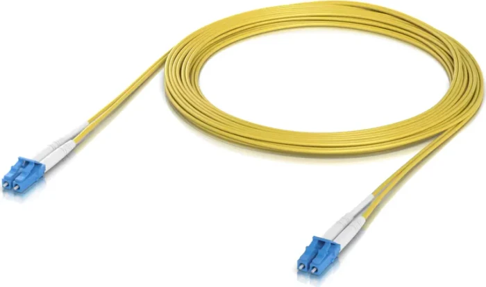 Ubiquiti UniFi LWL Duplex Kabel, OS2, 2x LC-UPC Stecker/2x LC-UPC Stecker, 5m, gelb