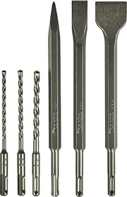 Makita SDS-plus Bohrer-/Meißel-Zubehörset inkl. Koffer,   6-tlg.