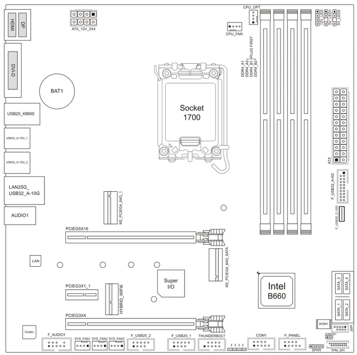 Biostar B660M-Silver (Intel 1700)