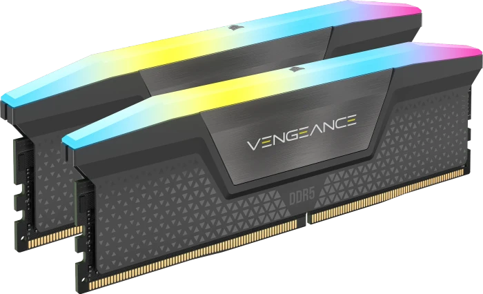 Corsair Vengeance RGB grau UDIMM 32GB Kit, DDR5-6000, CL36-44-44-96