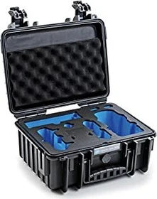B&W International Outdoor Case Typ 3000 schwarz mit DJI Mavic Air 2 Einsatz schwarz