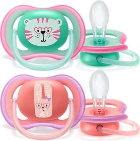 Philips Avent SCF349/15 Ultra Air Beruhigungsschnuller, 18+M, Silikon, 2 Stück