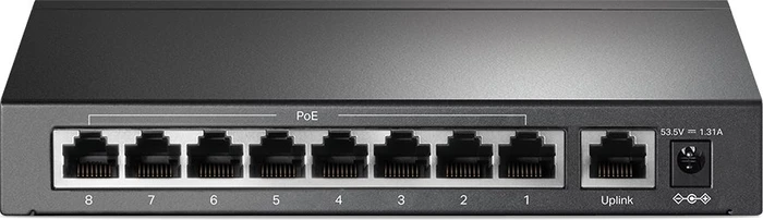 TP-Link TL-SF1000 Desktop Switch, 9x RJ-45, 65W PoE+