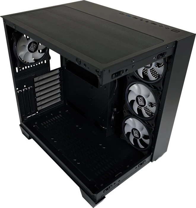LC-Power Gaming 809B Dark Storm_X, Glasfenster