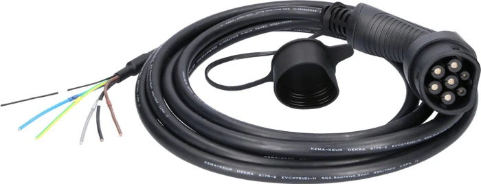 KS Tools efuturo Ladekabel gerade, ohne Stecker auf Typ 2, 11kW, 5m
