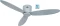 CasaFan Eco Plano II 132 LG-LG WiFi Deckenventilator lichtgrau Vorschaubild